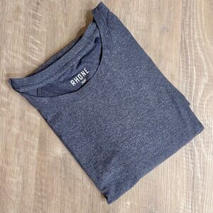Rhone Reign Long Sleeve Soft Performance T-Shirt Blue Sweat-Wicking Size XXL 2XL
